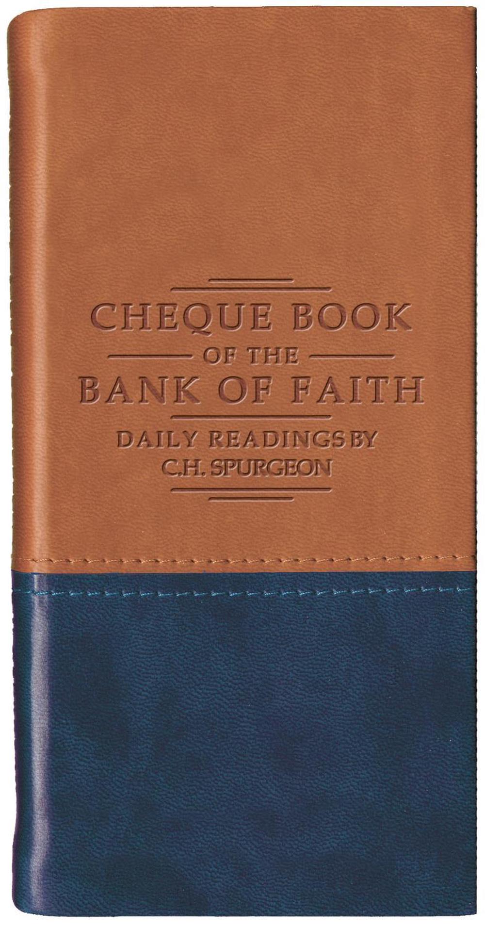 Chequebook of the Bank of Faith - Tan/Blue, 9781527112308