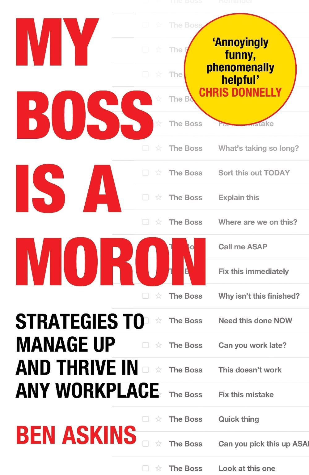 My Boss Is a Moron, 9781529146905