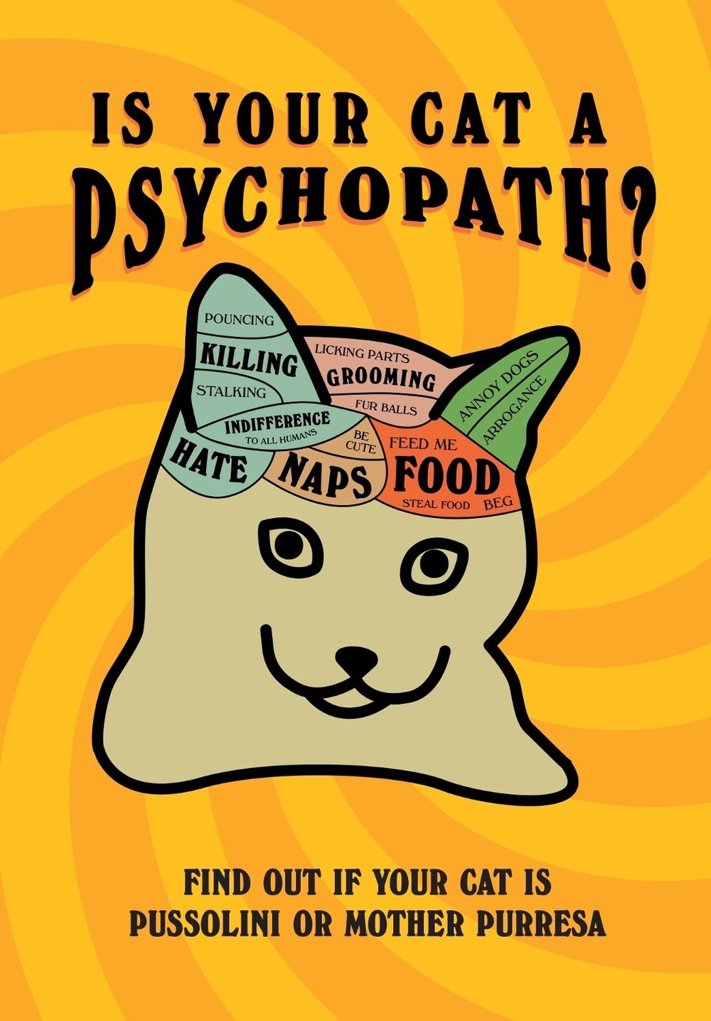Is Your Cat a Psychopath?: Find Out If Your Cat Is Pussolini or Mother Purresa by Stephen Wildish - ISBN: 9781529149944