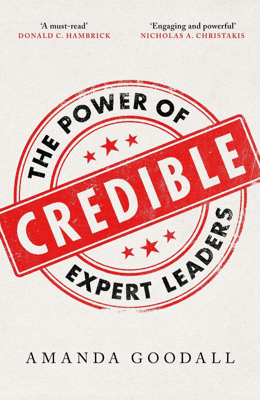Credible by Amanda Goodall - ISBN: 9781529365191