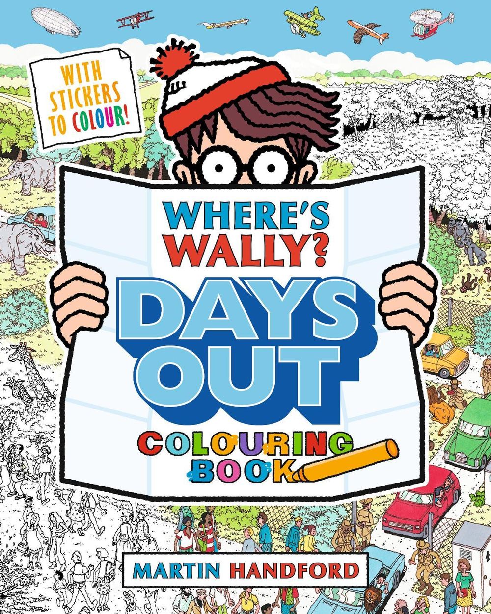 Where's Wally? Days Out: Colouring Book by Martin Handford - ISBN: 9781529507386