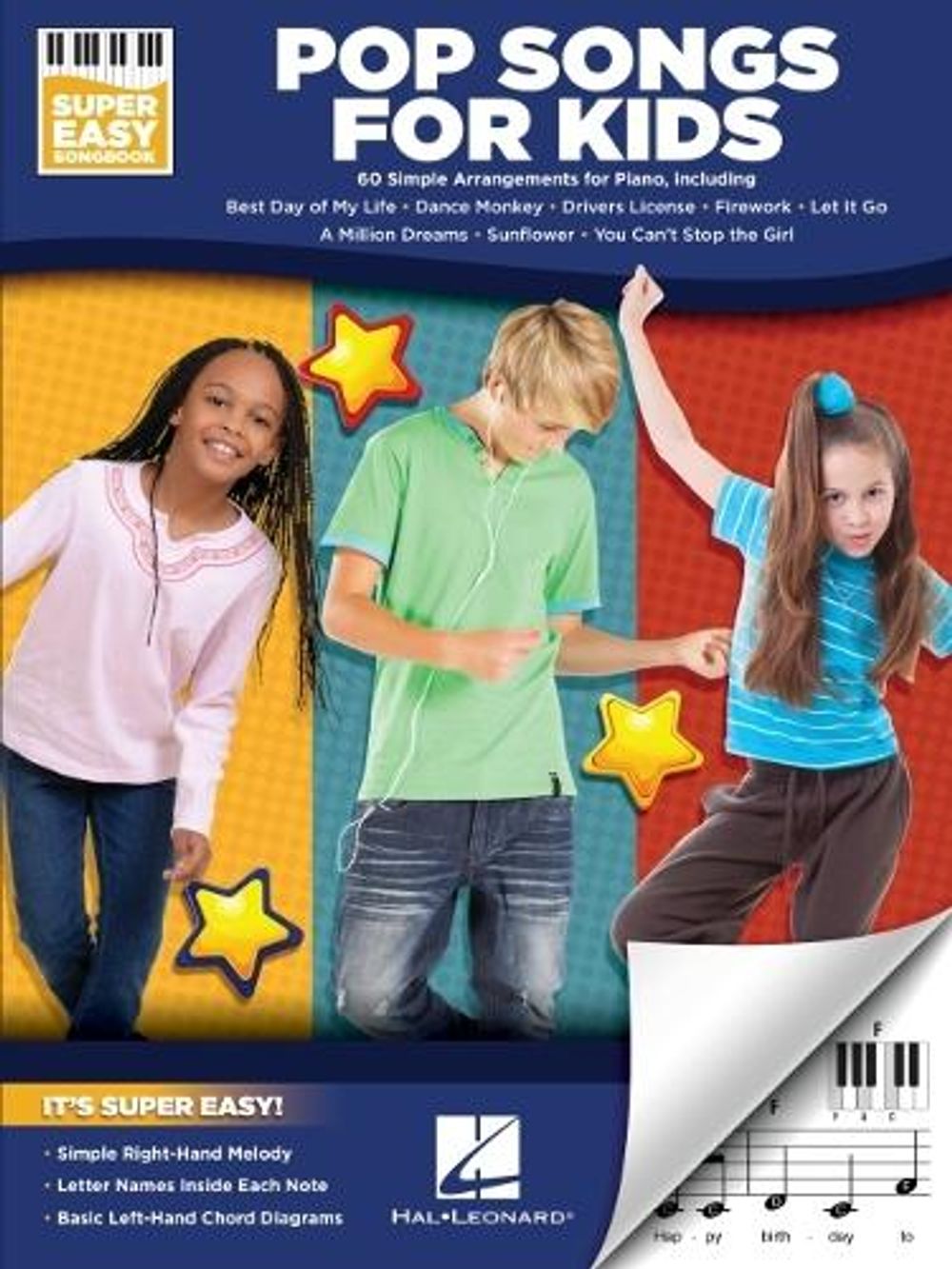 Pop Songs for Kids - Super Easy Songbook by Hal Leonard Corp - ISBN: 9781540094964
