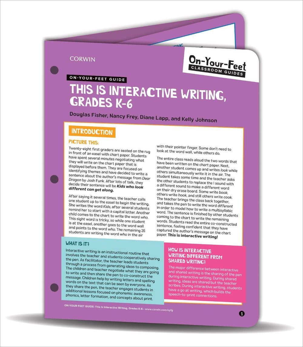 On-Your-Feet Guide: This Is Interactive Writing, Grades K-6 by Nancy Frey - ISBN: 9781544379708