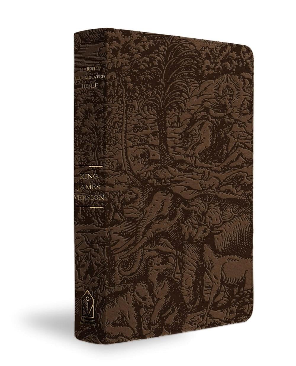 KJV Majestic Illuminated Bible (Brown LeatherLuxe) by FaithWords - ISBN: 9781546009771