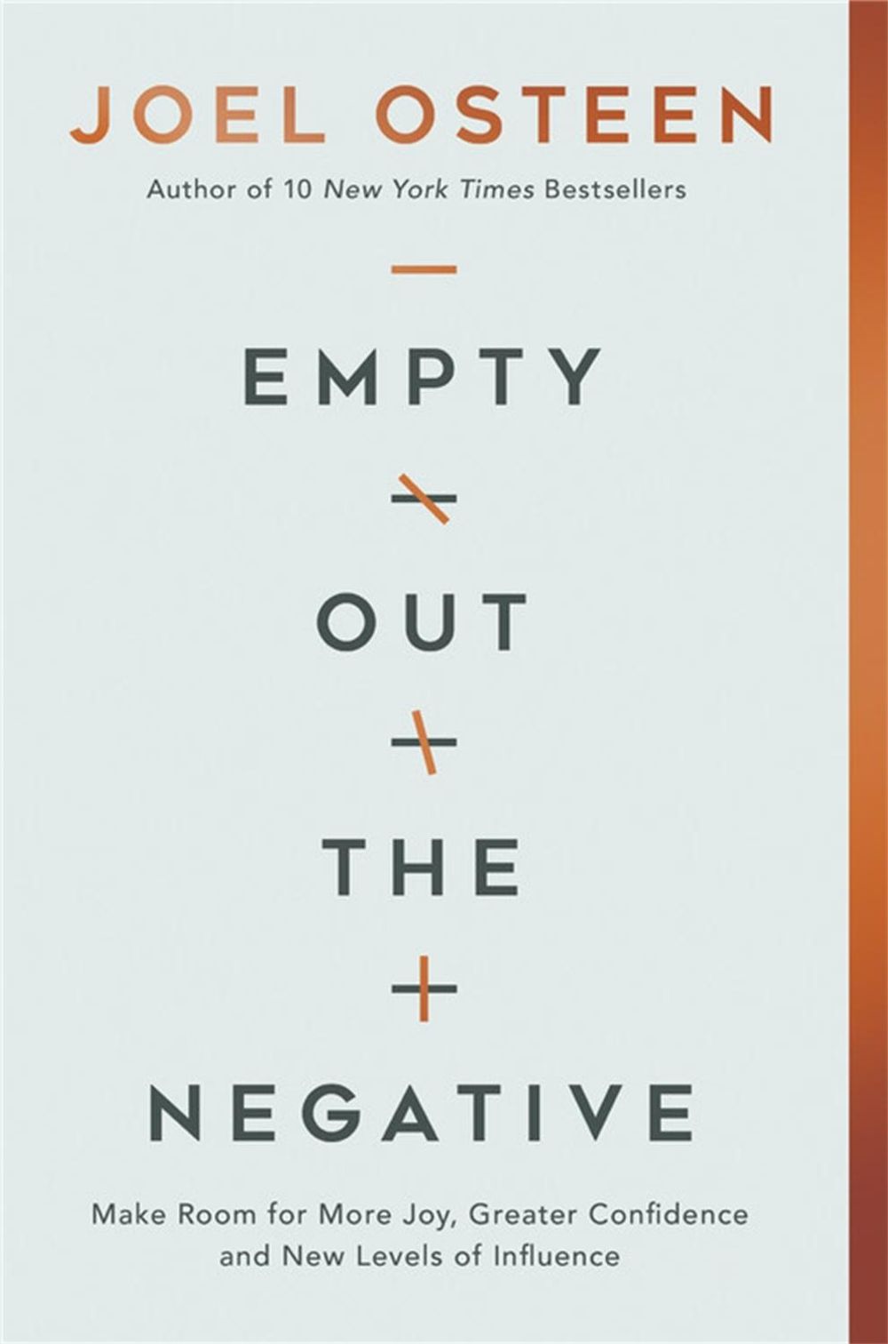 Empty Out the Negative by Joel Osteen - ISBN: 9781546016014