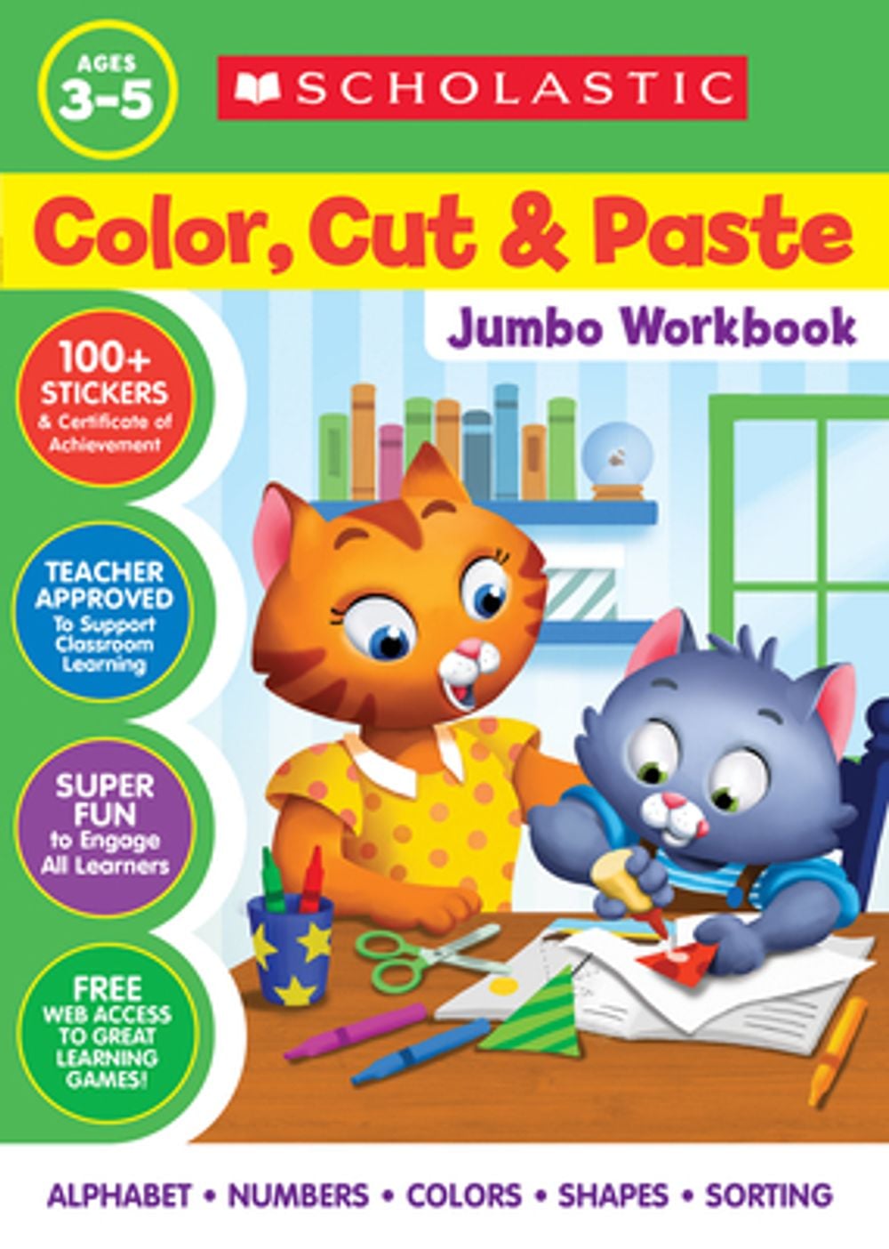 Color, Cut & Paste Jumbo Workbook by Scholastic - ISBN: 9781546106999