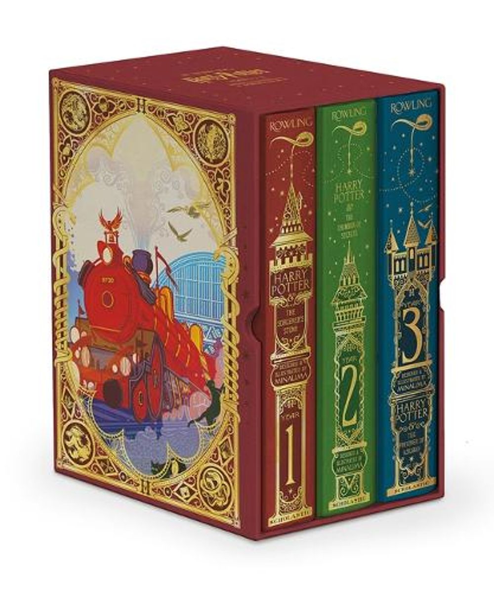 Harry Potter Books 1-3 Boxed Set (MinaLima Editions) by ROWLING J.K. - ISBN: 9781546130192