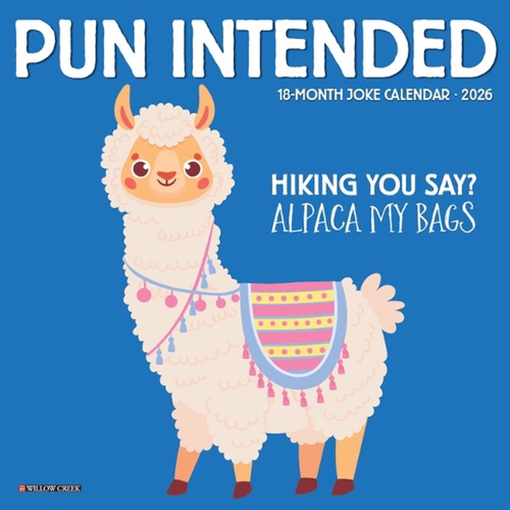Pun Intended 2026 Mini Wall Calendar, 9781549253720