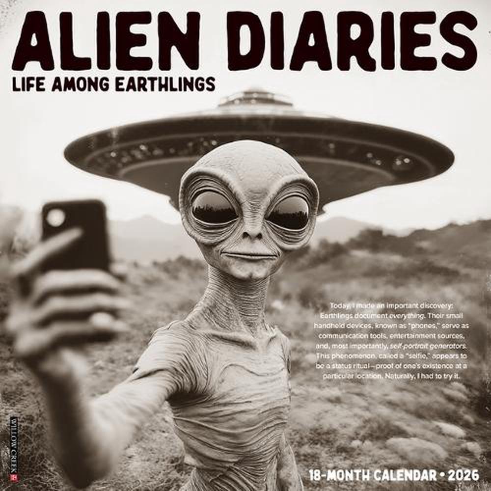 Alien Diaries 2026 Wall Calendar, 9781549255649