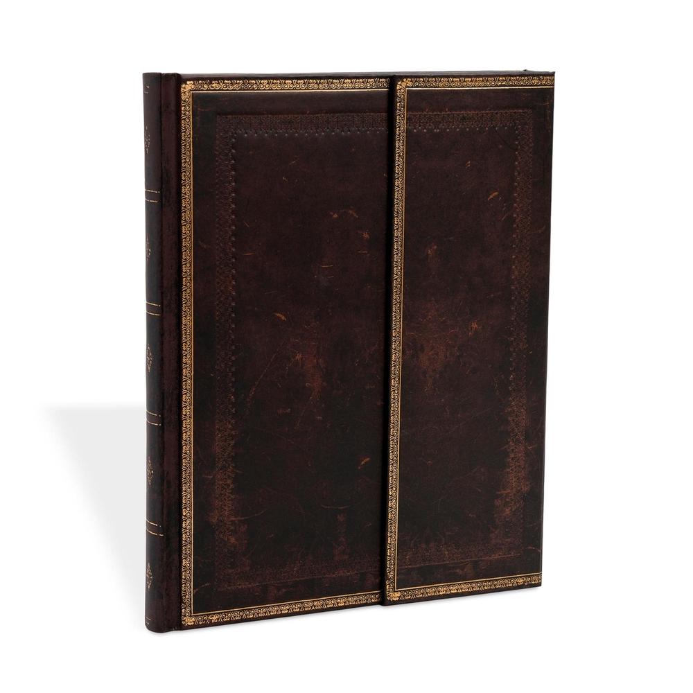 Paperblanks Black Moroccan Ultra Lined Hardcover Journal (Wrap Closure) by Paperblanks - ISBN: 9781551568386