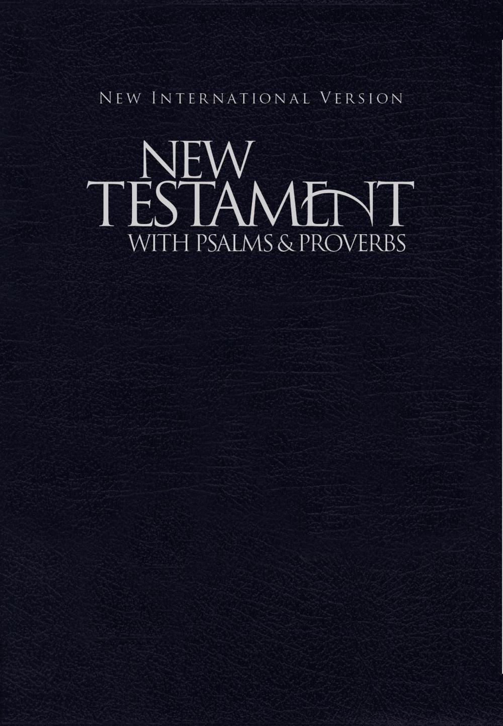 NIV, New Testament with Psalms and   Proverbs, Pocket-Sized, Paperback, Blue, 9781563206627