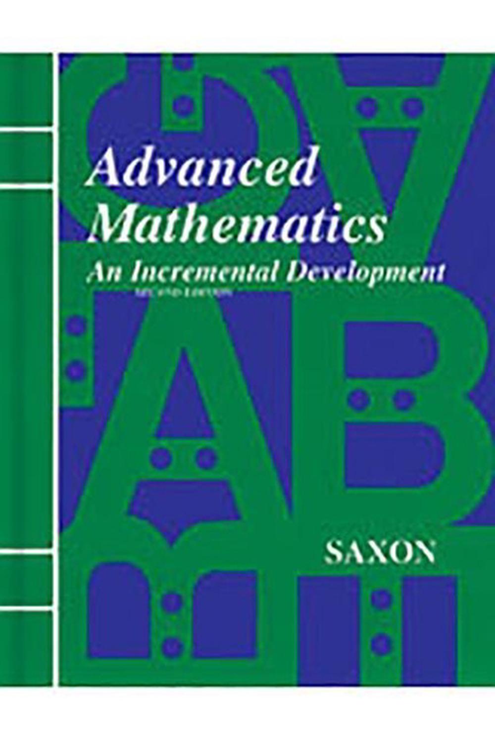 Saxon Advanced Math Answer Key & Tests Second Edition, 9781565771598