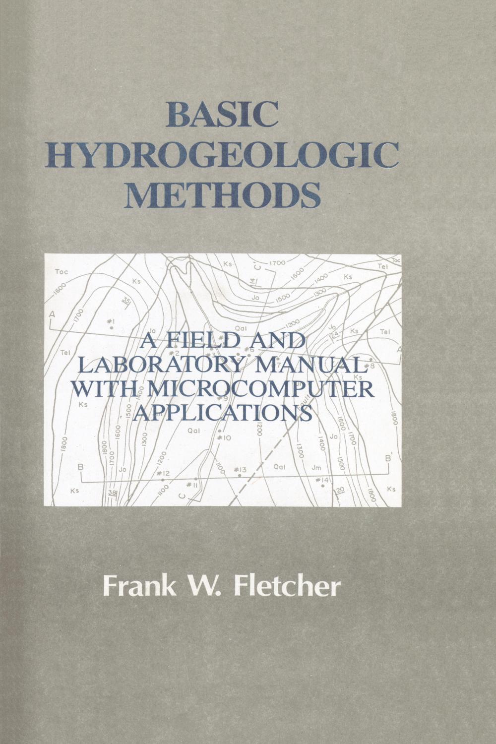 Basic Hydrogeologic Methods, 9781566764001