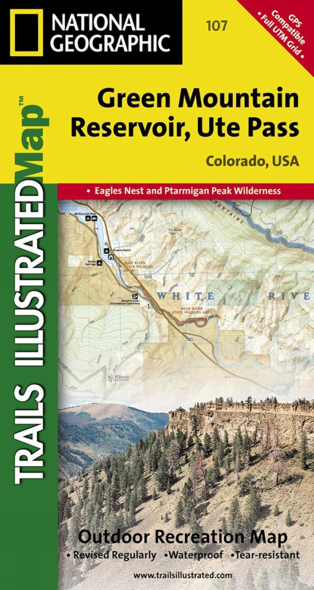 Green Mountain Reservoir, Ute Pass Map by National Geographic Maps ...
