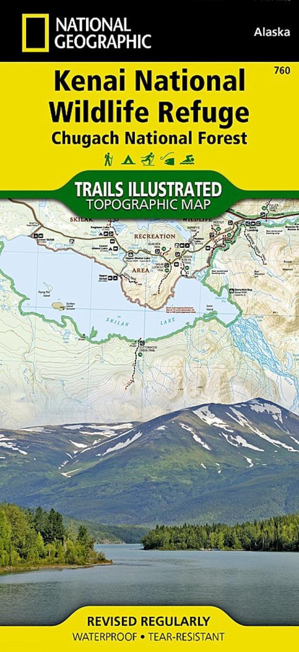 Kenai National Wildlife Refuge Map by Nat Geo Maps, Folded ...