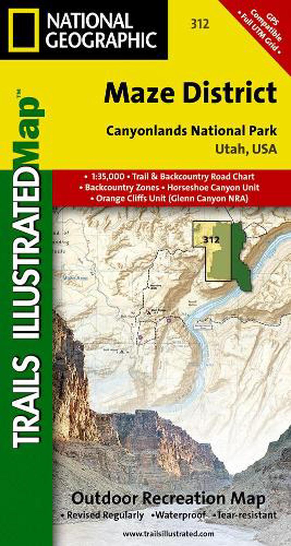 Canyonlands - Maze District by National Geographic Maps, Folded ...