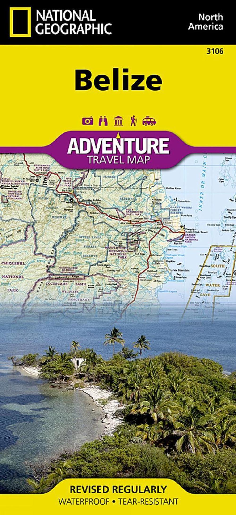 Belize Map by Nat Geo Maps, Folded, 9781566954686 | Buy online at The Nile