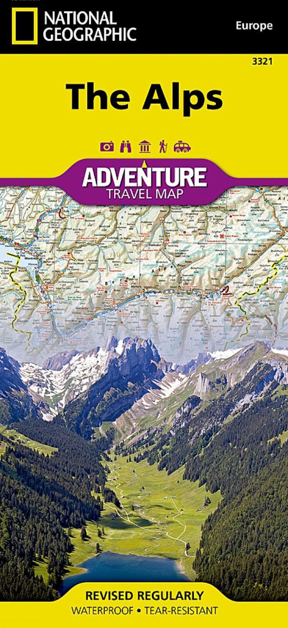 Alps Map by Nat Geo Maps, Folded, 9781566956406 | Buy online at The Nile