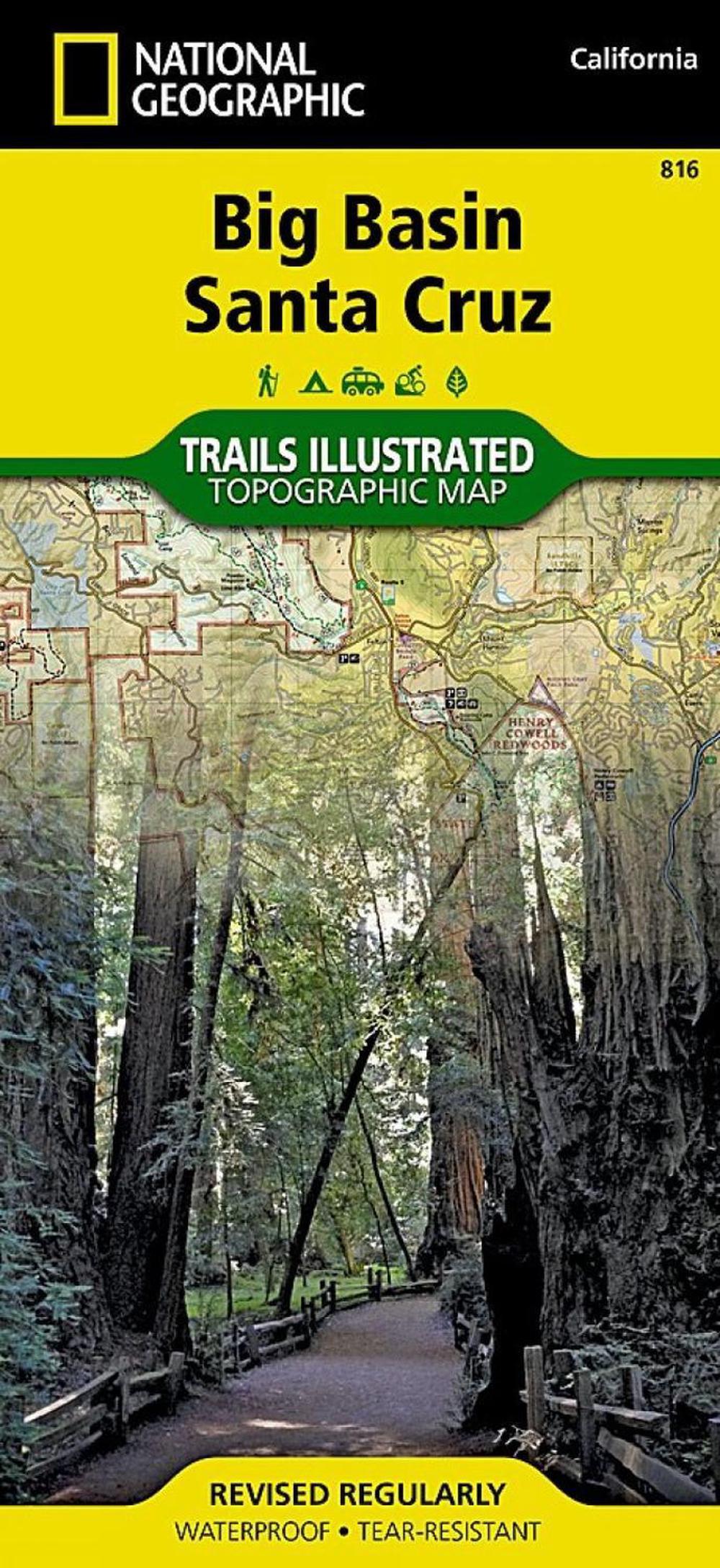Big Basin/santa Cruz Parks And Preserves by National Geographic Maps