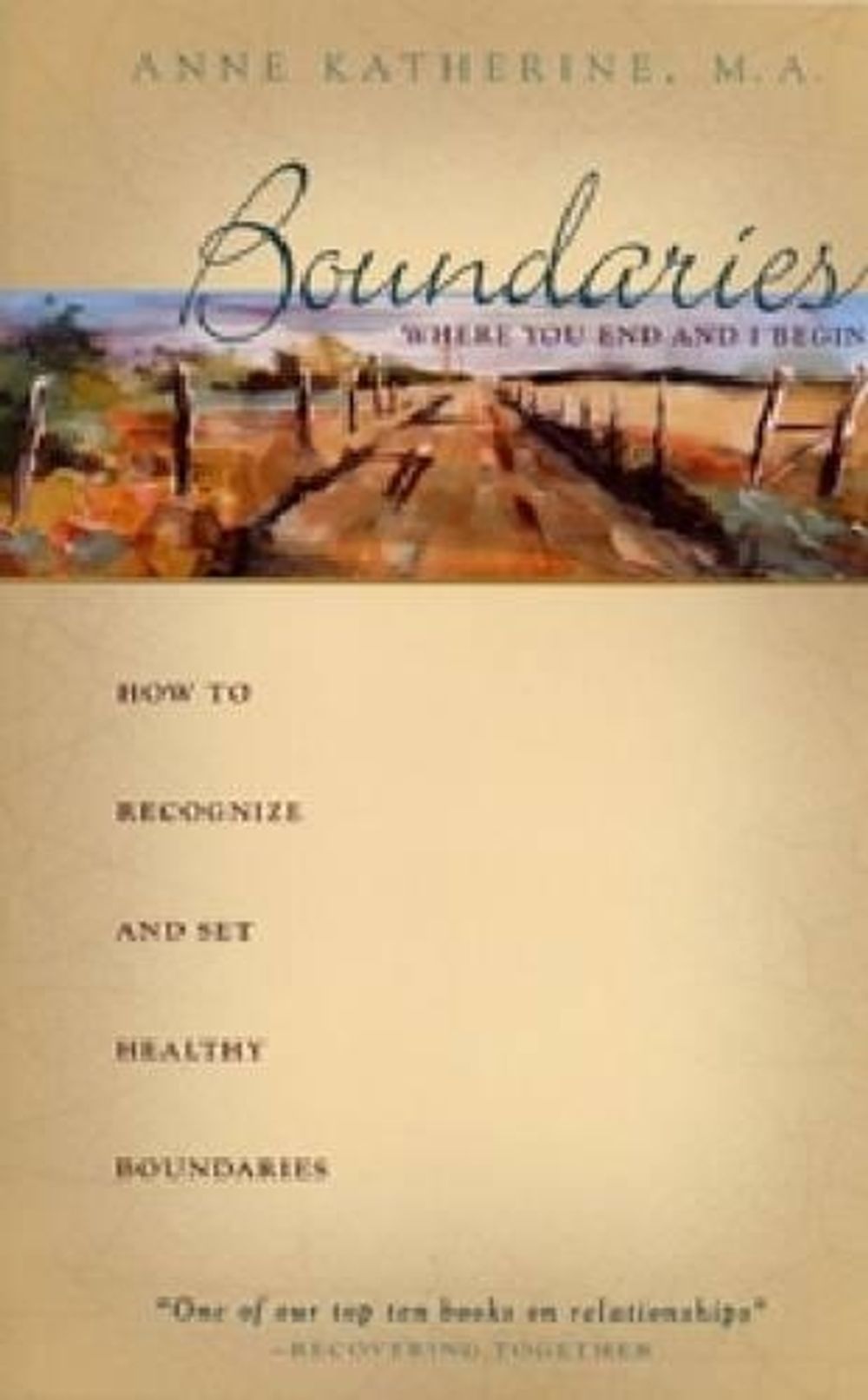 Boundaries by Anne Katherine - ISBN: 9781568380308