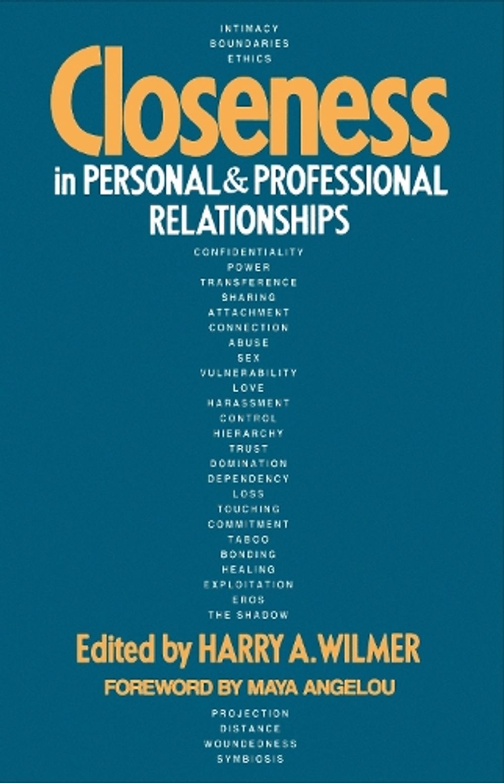 Closeness in Personal and Professional Relationships by Harry A. Wilmer - ISBN: 9781570626388