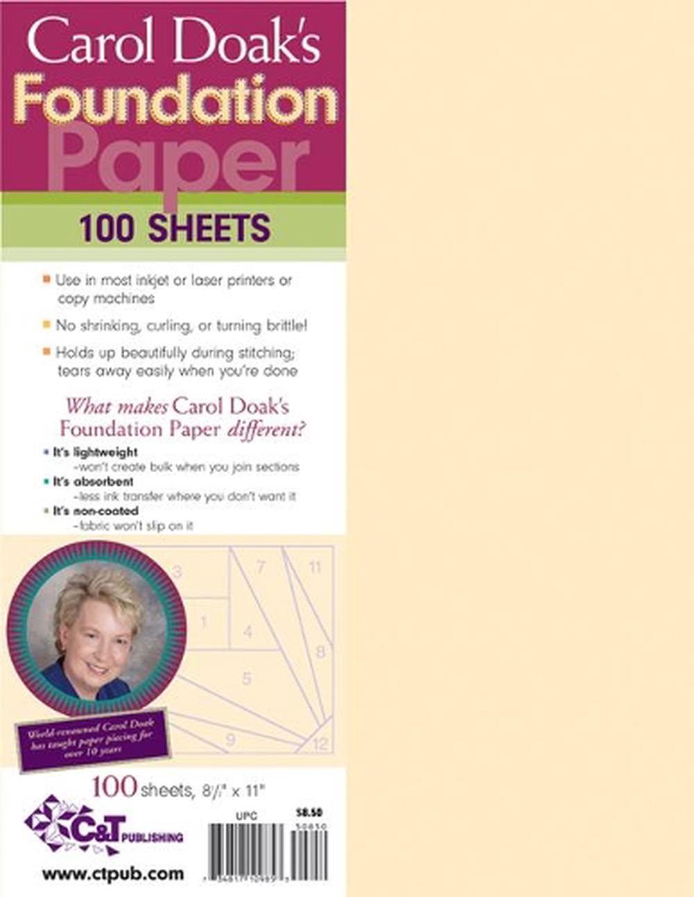 C&T Publishing Carol Doak's Foundation Paper, 9781571208149