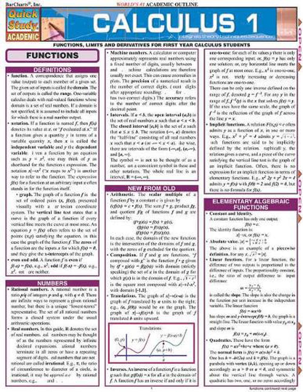 Calculus 1, 9781572227965