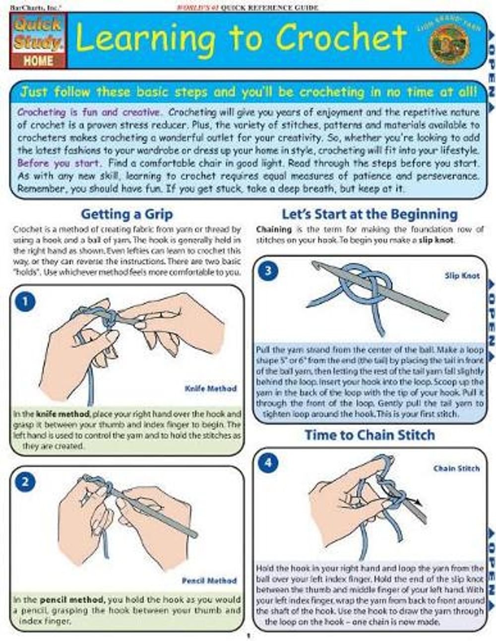 Learning to Crochet by Lion Brand Yarn Company - ISBN: 9781572229594