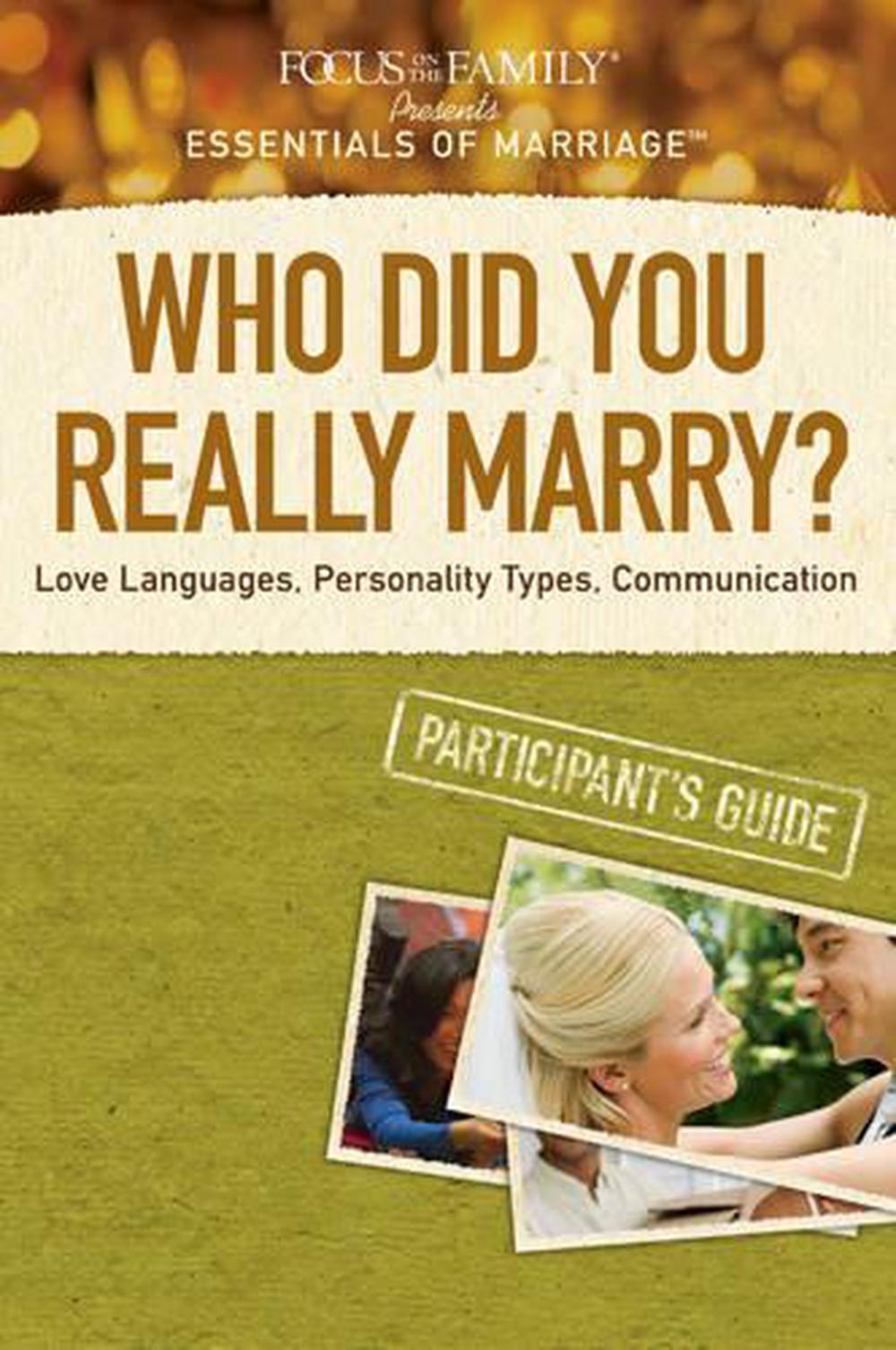 Who Did You Really Marry? Participant's Guide - ISBN: 9781589975620