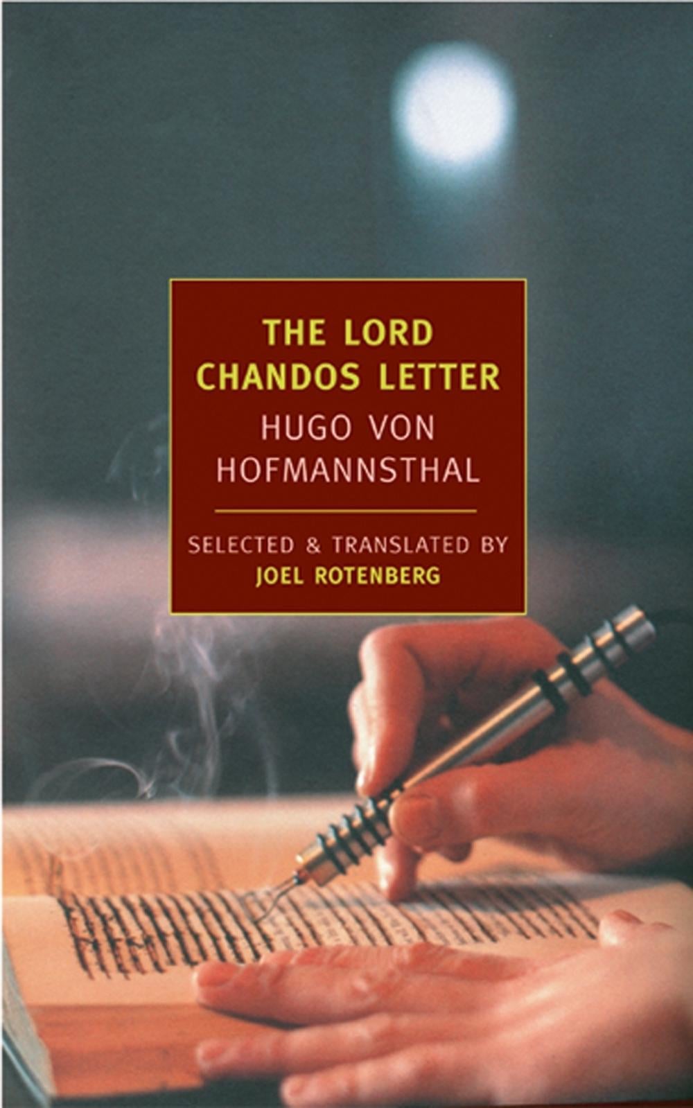 The Lord Chandos Letter by Von Hofmannsthal Von Hofmannsthal - ISBN: 9781590171202