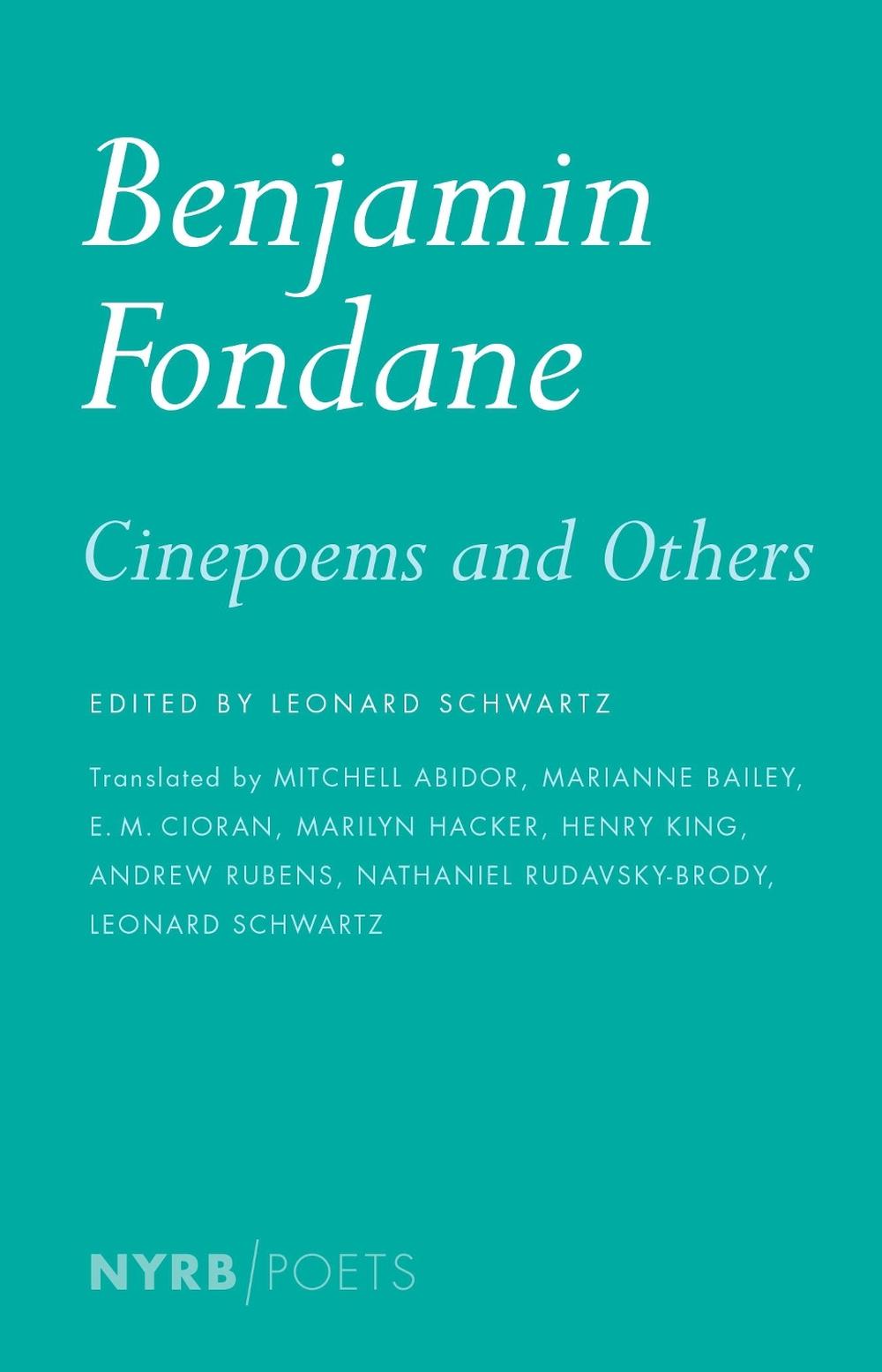 Cinepoems And Others by Benjamin Fondane - ISBN: 9781590179000