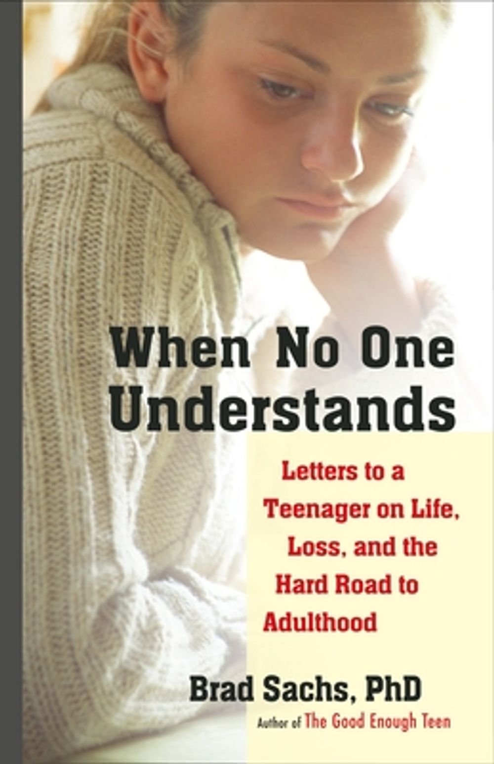 When No One Understands: Letters to a Teenager on Life, Loss, and the Hard Road to Adulthood by Brad Sachs - ISBN: 9781590304075