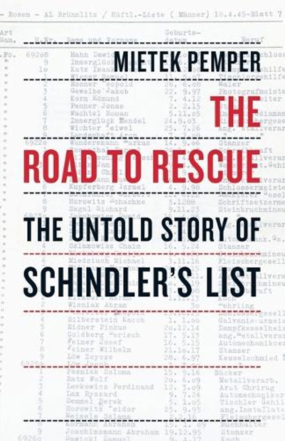 The Road to Rescue by Mietek Pemper - ISBN: 9781590514948