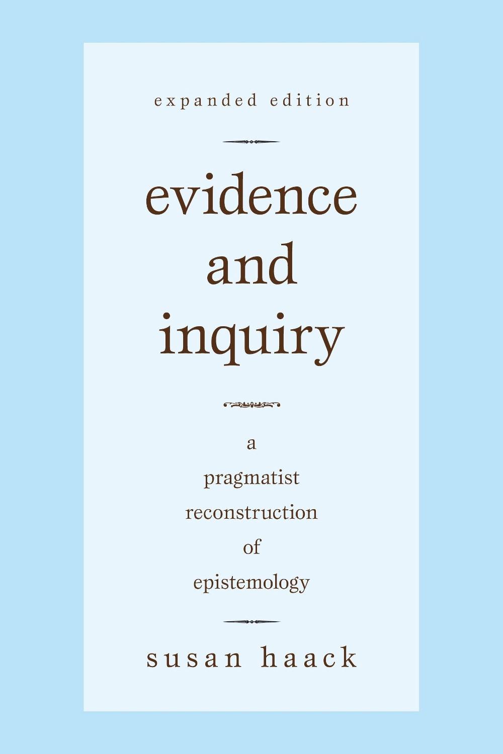 Evidence and Inquiry, 9781591026891