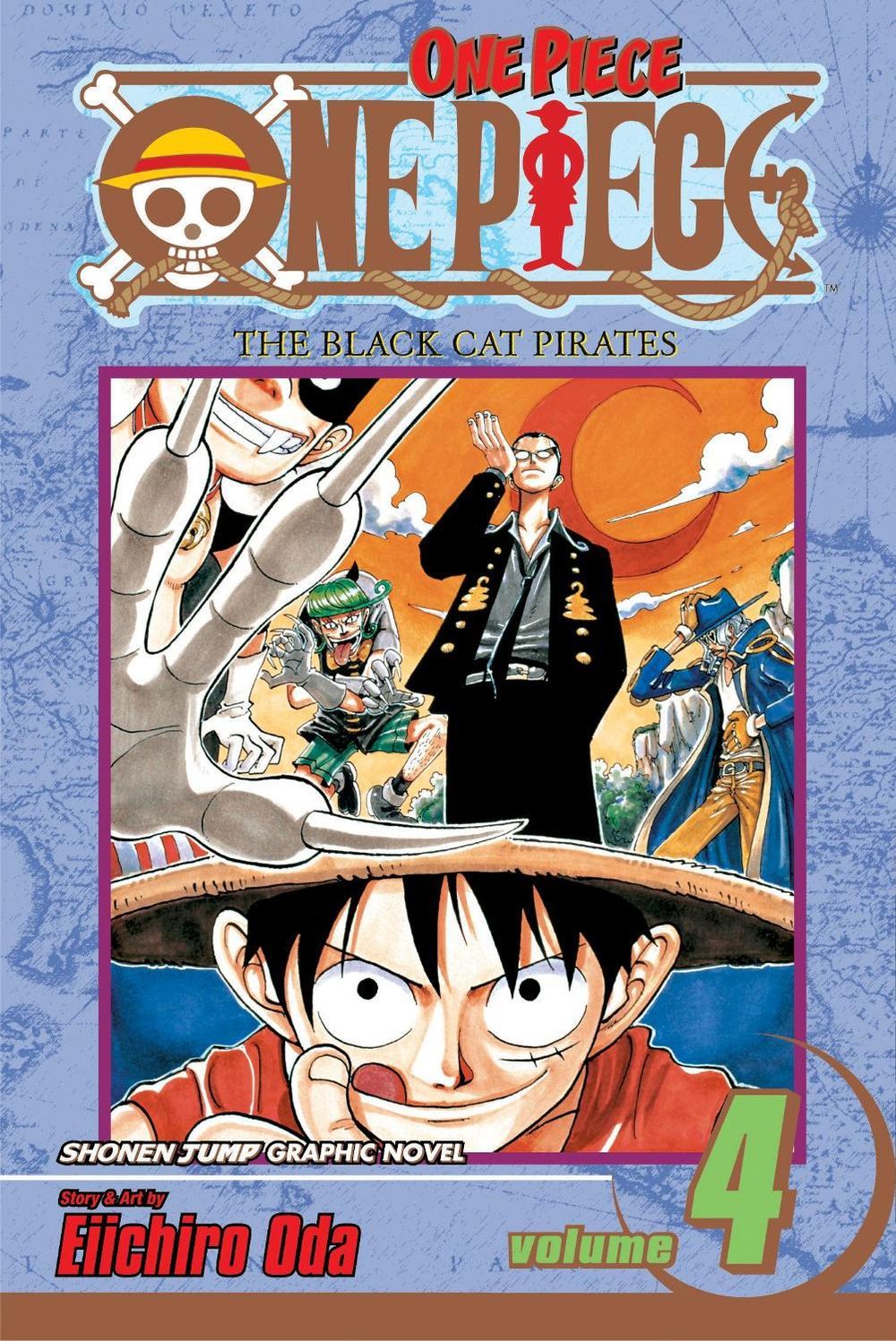 One Piece: The Black Cat Pirates (Volume 4) by Eiichiro Oda - ISBN: 9781591163374