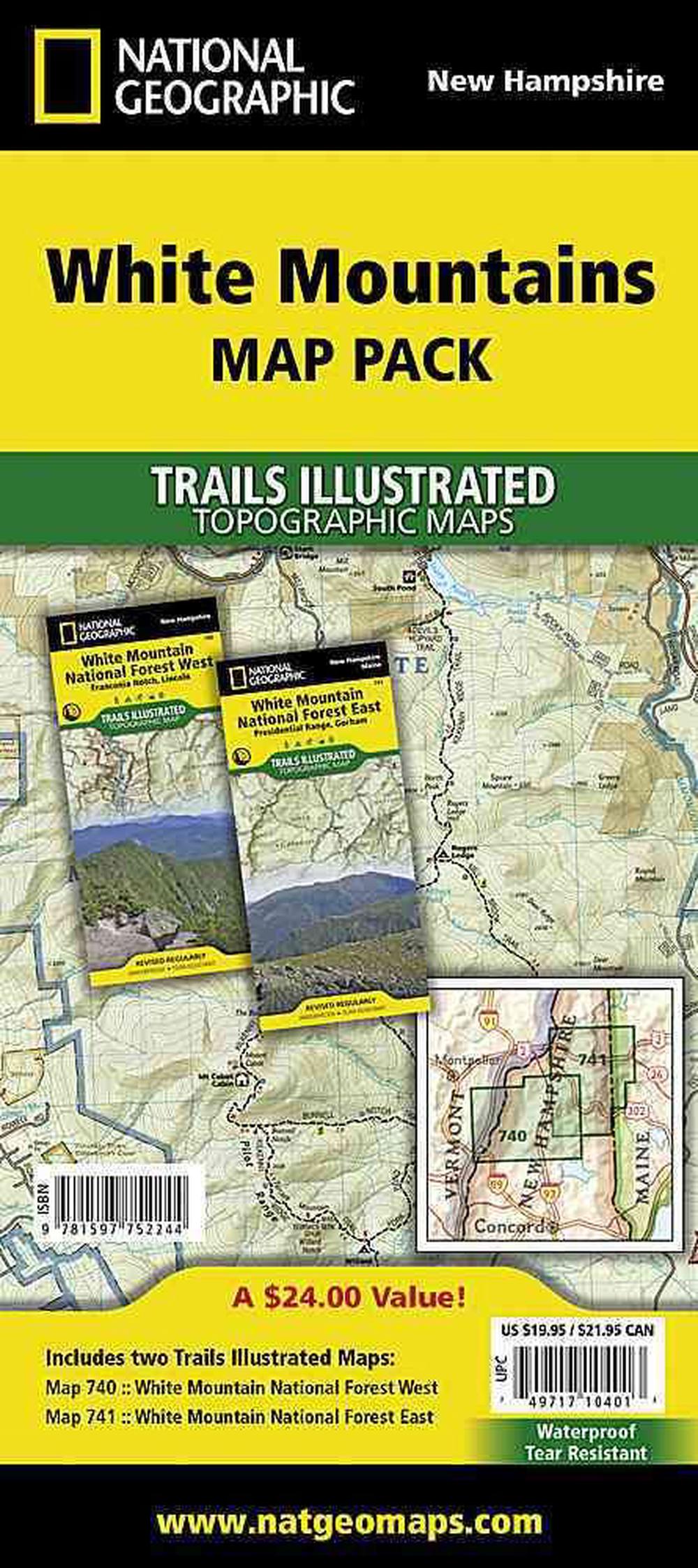 White Mountains National Forest, Map Pack Bundle by National Geographic Maps, Folded