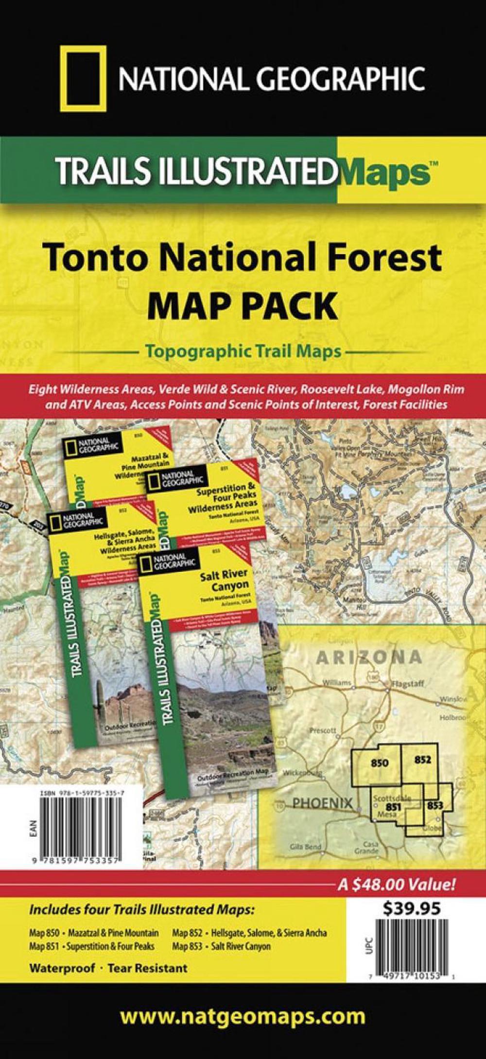 Tonto National Forest (Map Pack) by Nat Geo Maps - ISBN: 9781597753357