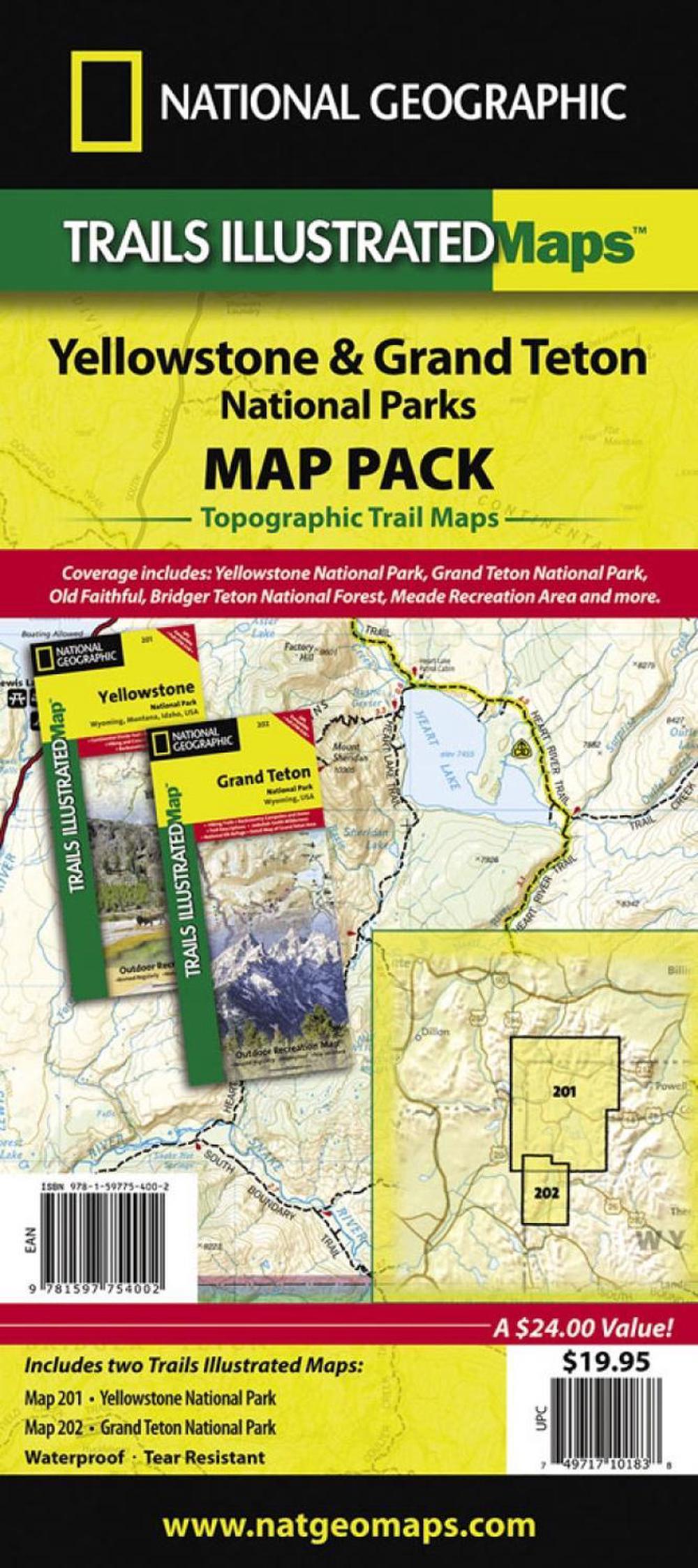 Yellowstone/grand Teton National Parks, Map Pack Bundle, 9781597754002