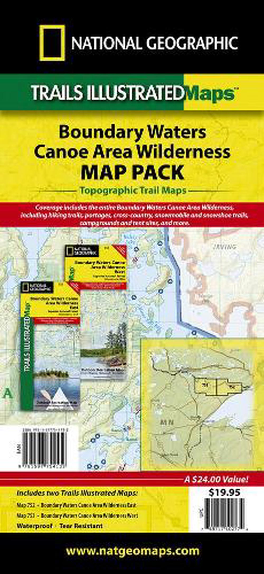 Boundary Waters/Canoe Area Wilderness Map Pack by National Geographic 