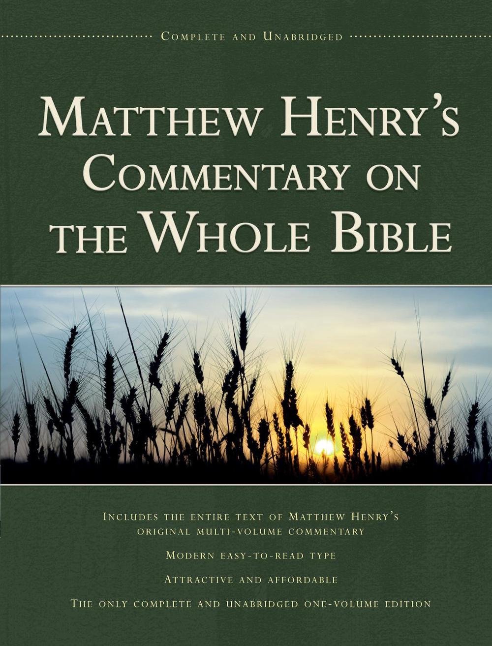 Matthew Henry's Commentary on the Whole Bible, 9781598562750