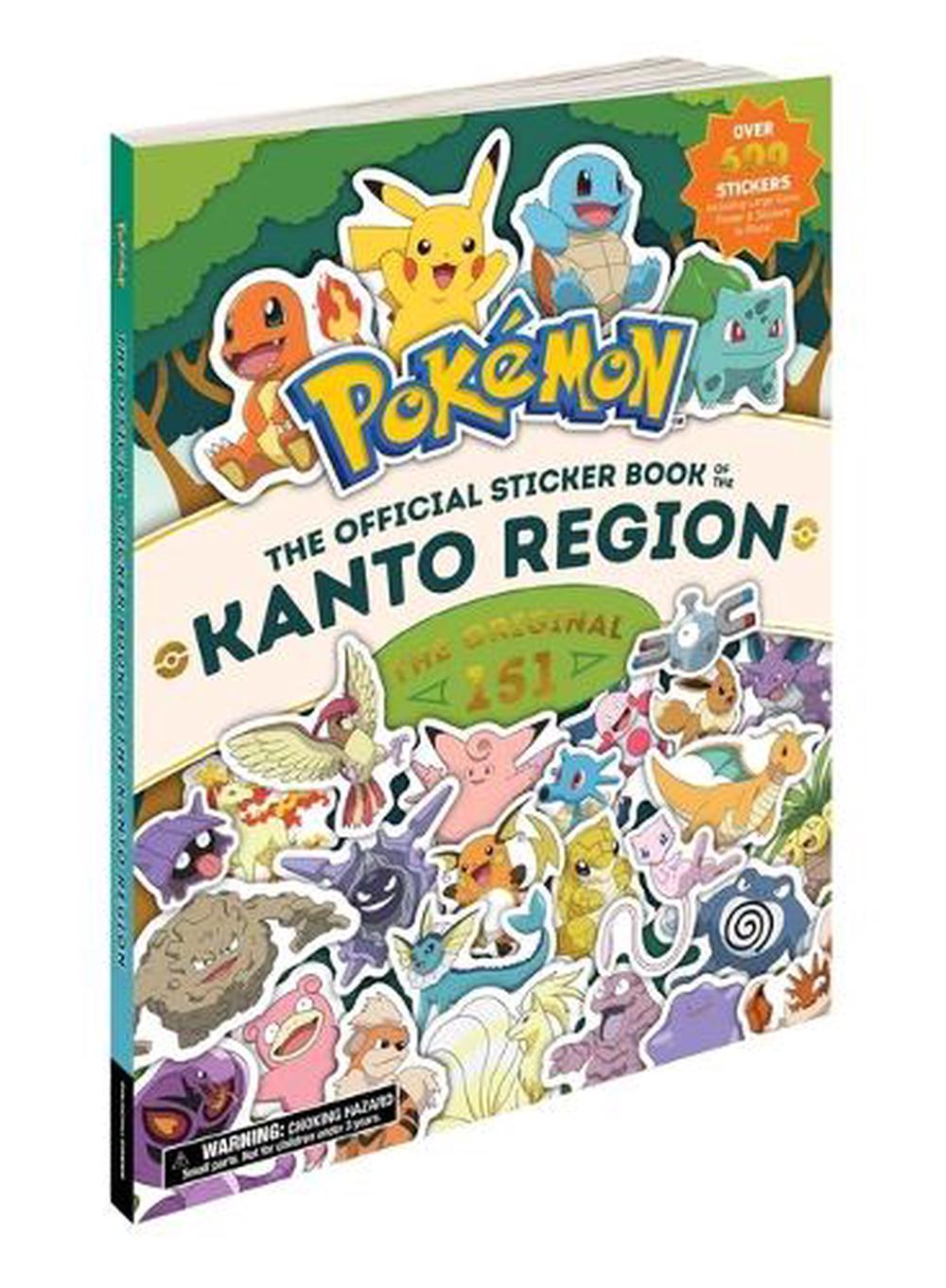 POKEMON OFFICIAL STICKER BK KANTO REGION by PIKACHU PRESS - ISBN: 9781604382570