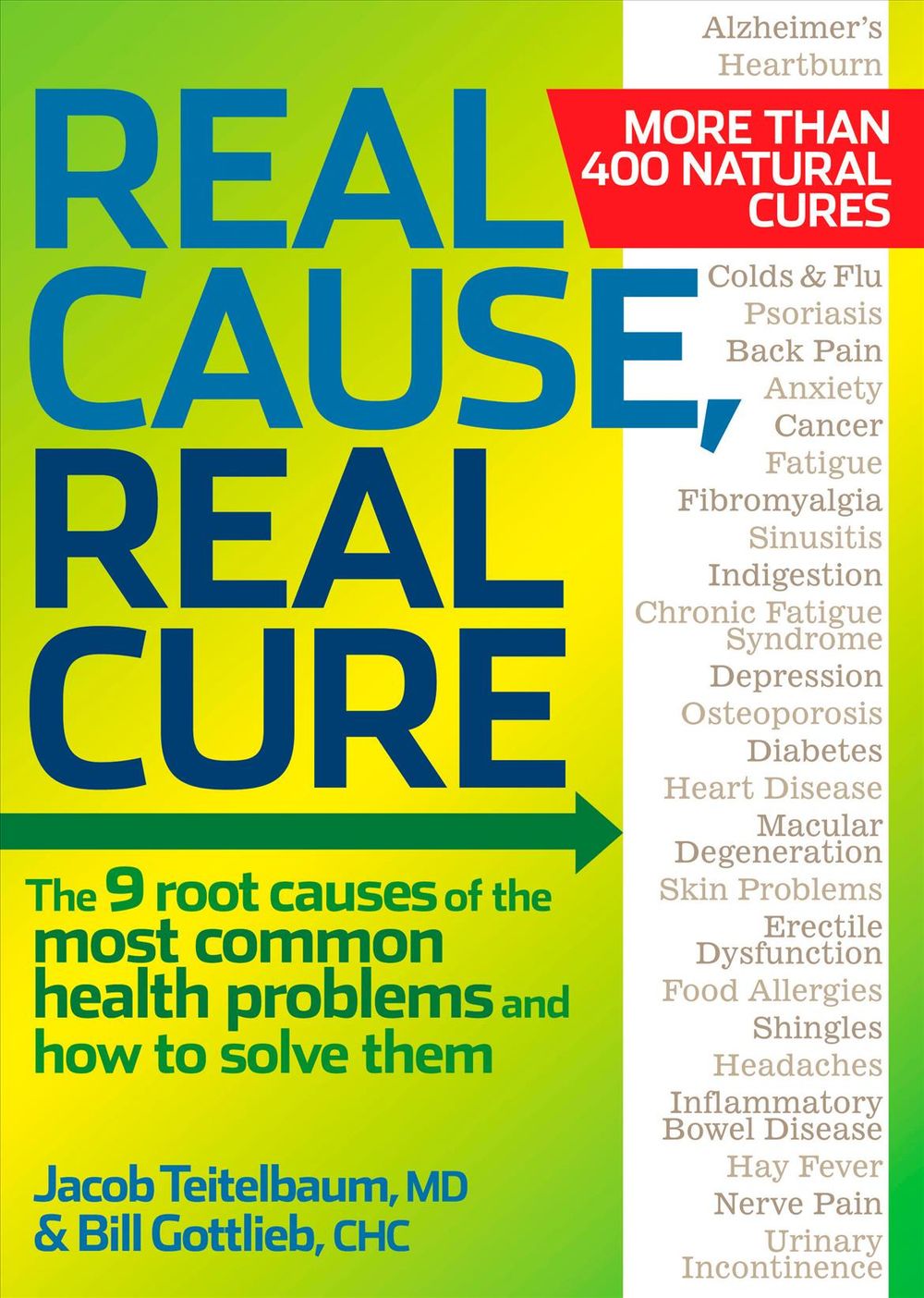 Real Cause, Real Cure: The 9 Root Causes of the Most Common Health Problems and How to Solve Them by Jacob Teitelbaum - ISBN: 9781605292021