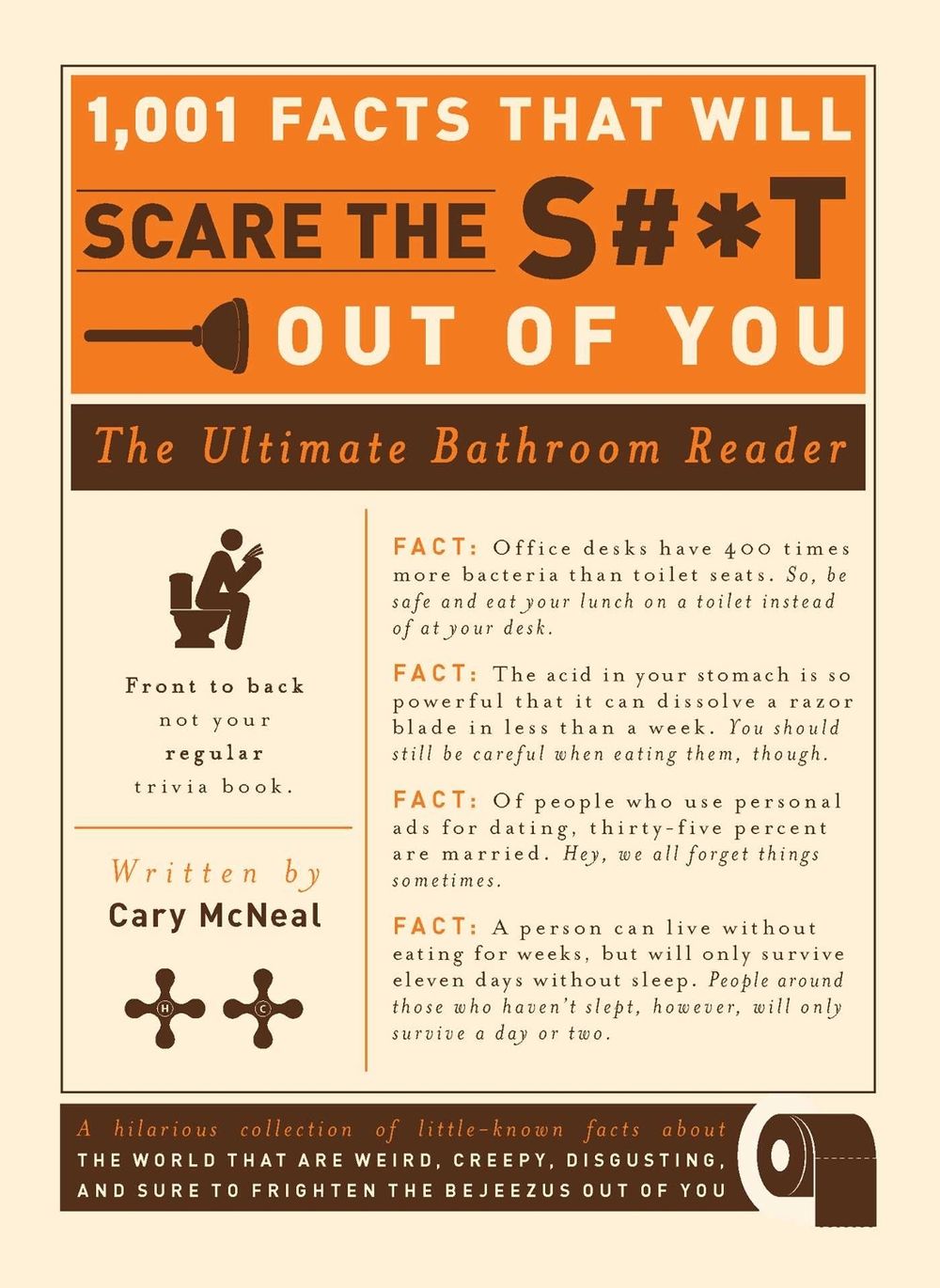 1,001 Facts That Will Scare the S#*t Out of You: The Ultimate Bathroom Reader by Cary McNeal - ISBN: 9781605506241