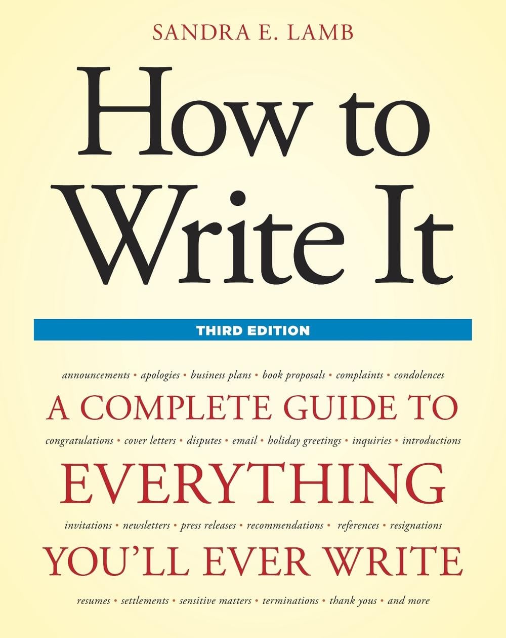 How to Write It, Third Edition by Sandra E. Lamb - ISBN: 9781607740322