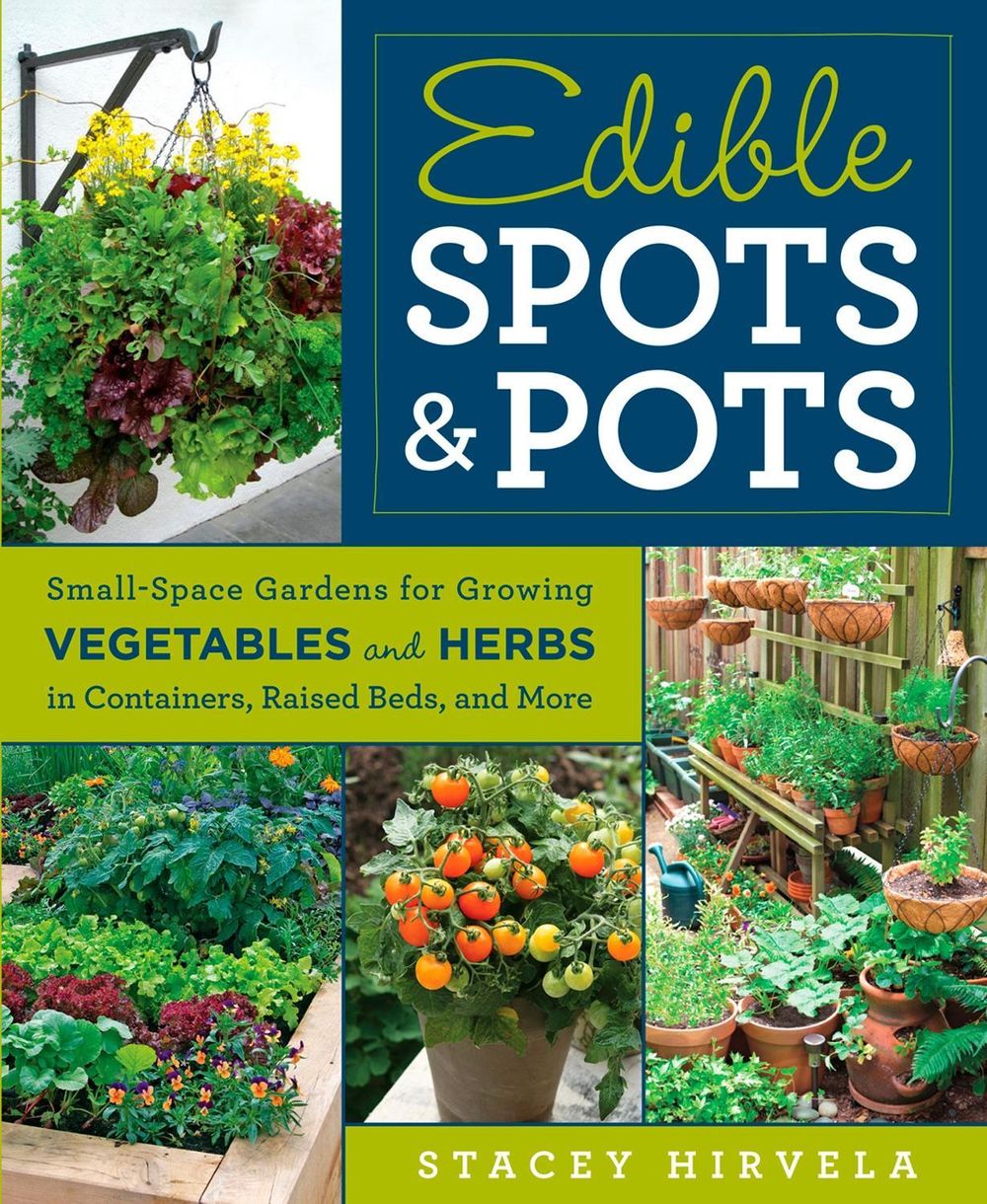 Edible Spots & Pots: Small-Space Gardens for Growing Vegetables and Herbs in Containers, Raised Beds, and More by Stacey Hirvela - ISBN: 9781609619596