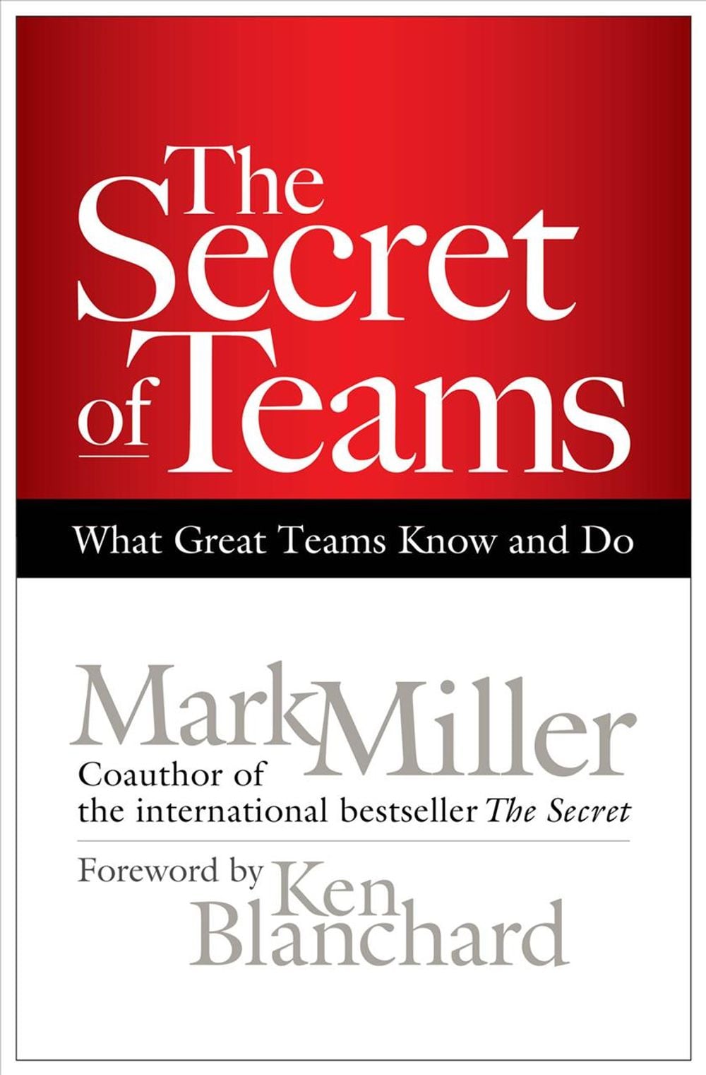 The Secret of Teams: What Great Teams Know and Do by Mark Miller - ISBN: 9781609940935