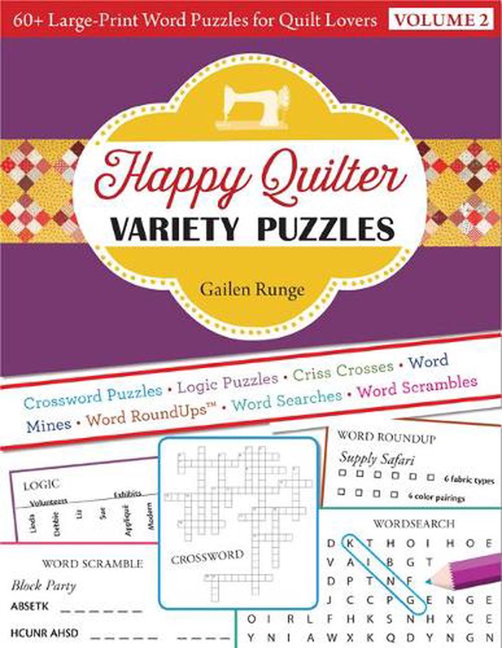 Happy Quilter Variety Puzzles - Volume 2, 9781617456626