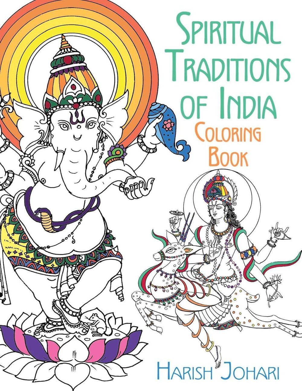 Spiritual Traditions of India Coloring Book by Harish Johari - ISBN: 9781620556290