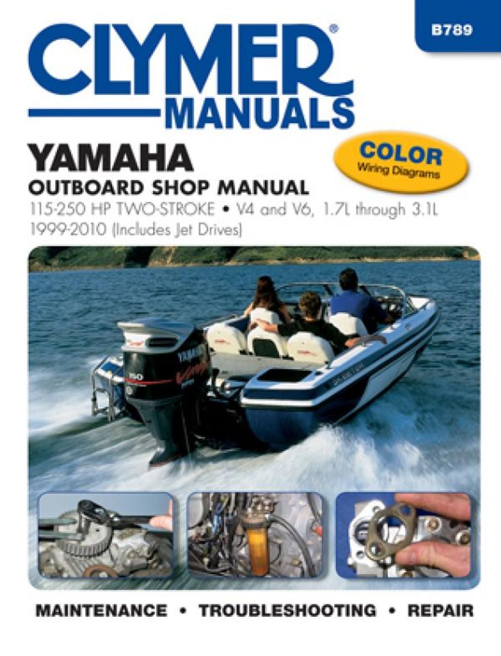 Yamaha 115-250 HP 2-Stroke Outboards, V4 and V6, 1.7L through 3.1L (including Je
