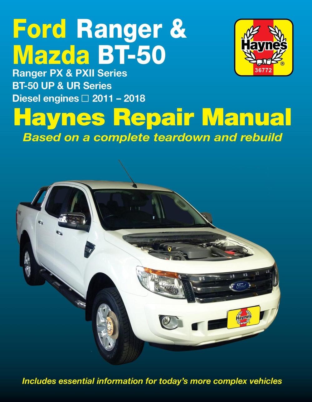 FORD RANGER/MAZDA BT-50 (11-18) by Haynes Publishing - ISBN: 9781620922781